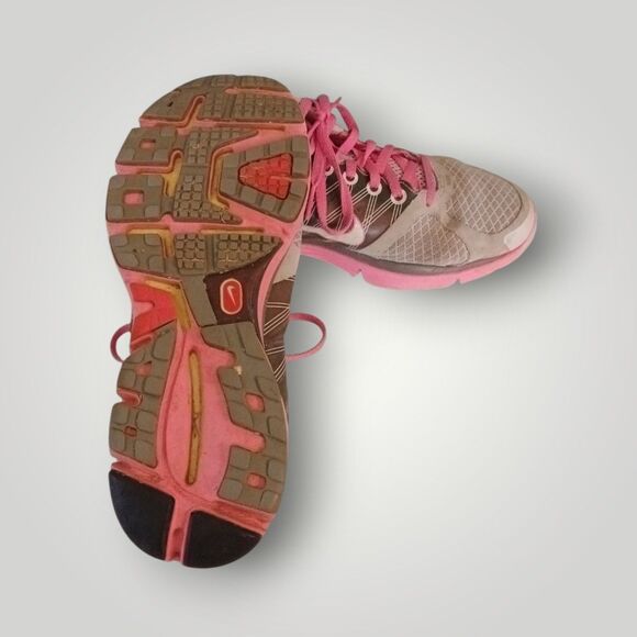 6Y- Nike Lunarglide 2 Gray/Pink  414302-004 - Picture 5 of 5
